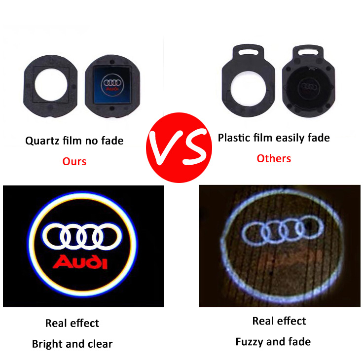 Audi puddle lights door logo projector 2 pcs » addcarlights
