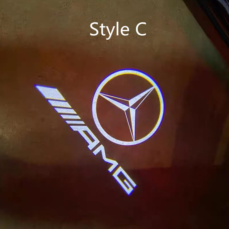 Mercedes-benz AMG logo projector lights