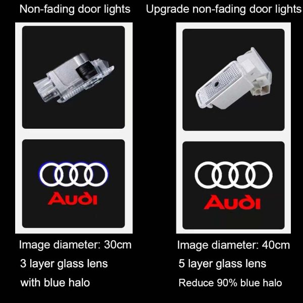 upgrade Audi door projector lights