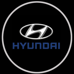 hyundai door logo light