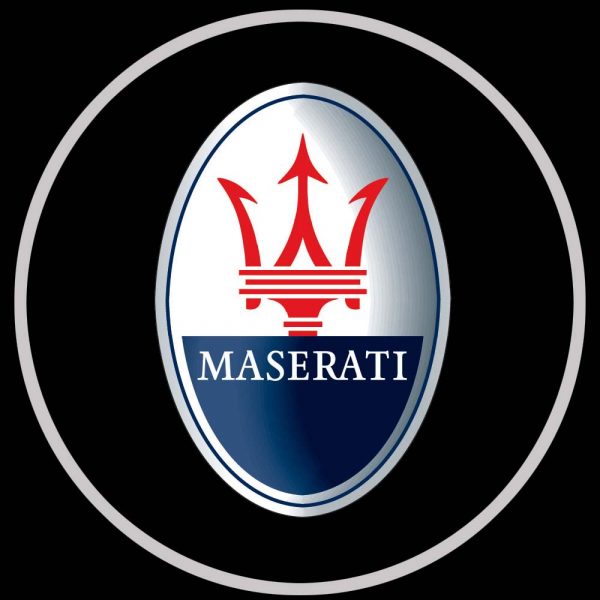 Maserati door logo lights