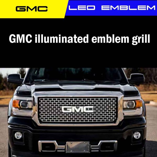 GMC illuminated emblem grill
